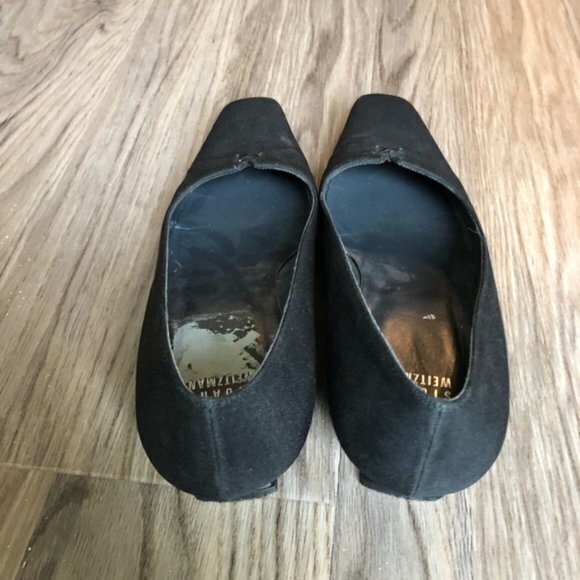 Stuart‎ Weizmann kitten Heels square toe pumps work - Picture 3 of 6